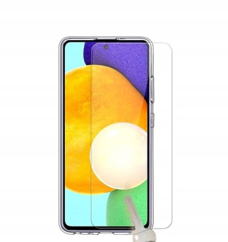 Przezroczyste silikonowe Etui do Samsung Galaxy A52 + 3x szkło hartowane