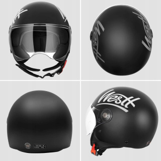 Kask motocyklowy z wizjerem certyfikat ECE rozmiar M