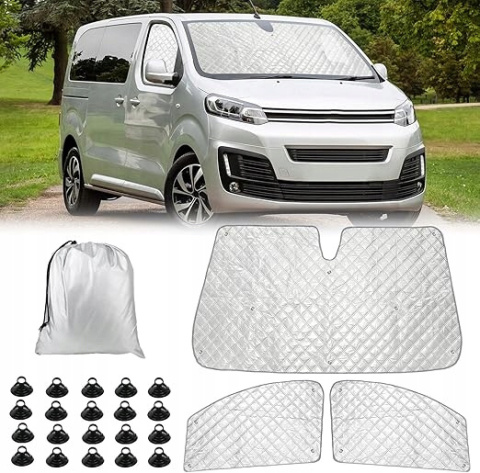 3x Maty Termiczne na Szyby Osłona do Citroen Dispatch i Vauxhall Vivaro 3x Maty Termiczne na Szyby Osłona do Citroen Dispatch i Vauxhall Vivaro