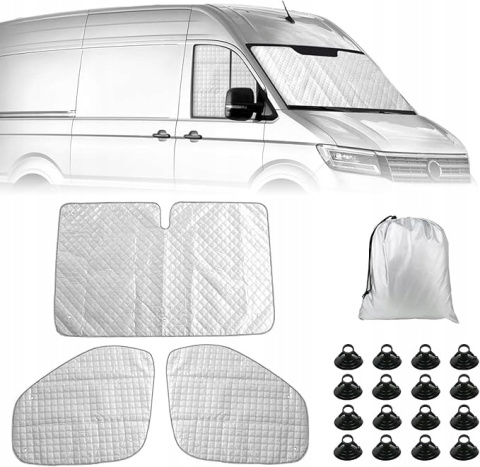 3-częściowa Mata Termoizolacyjna na Szyby VW Crafter/Grand California 3-częściowa Mata Termoizolacyjna na Szyby VW Crafter/Grand California