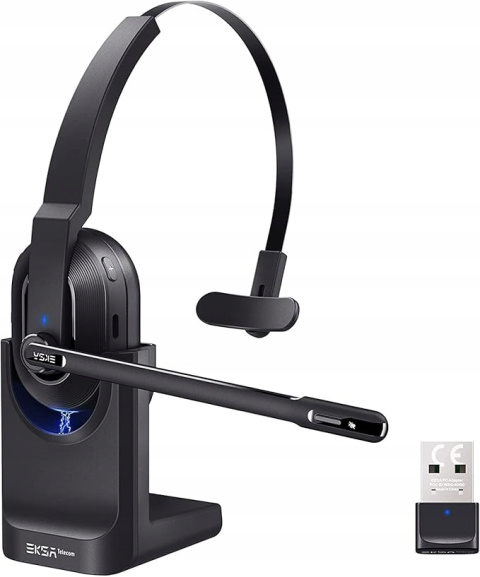 Bezprzewodowe słuchawki PC Bluetooth z mikrofonem i redukcją szumów EKSA H5 Bezprzewodowe słuchawki PC Bluetooth z mikrofonem i redukcją szumów EKSA H5
