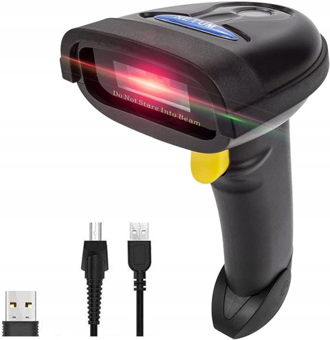 Bezprzewodowy Skaner kodów kreskowych 1D/2D Bluetooth USB Czytnik NT-1228BL