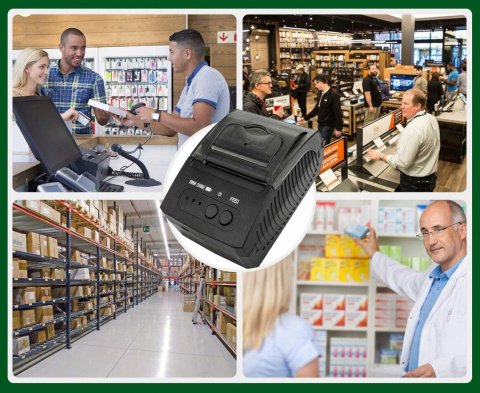 Drukarka Paragonów Bluetooth NETUM Przenośna 58mm Drukarka Termiczna POS Drukarka Paragonów Bluetooth NETUM Przenośna 58mm Drukarka Termiczna POS
