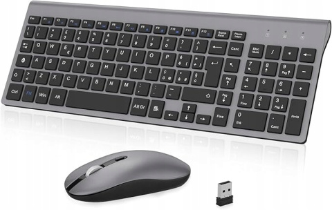 Klawiatura i mysz bezprzewodowa CIMETECH ergonomiczna 2,4 GHz QWERTY Klawiatura i mysz bezprzewodowa CIMETECH ergonomiczna 2,4 GHz QWERTY