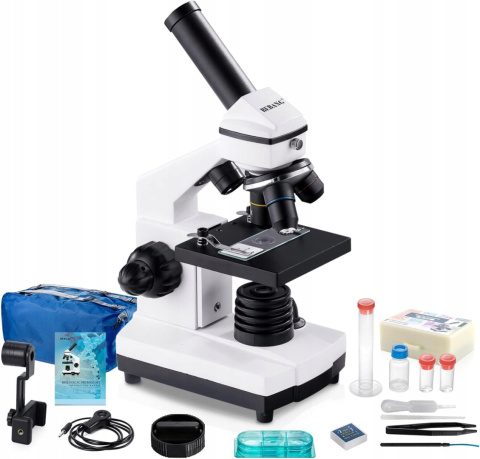 Mikroskop Biologiczny BEBANG 100X-2000X Zestaw Edukacyjny z Akcesoriami Mikroskop Biologiczny BEBANG 100X-2000X Zestaw Edukacyjny z Akcesoriami