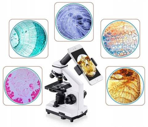 Mikroskop Biologiczny BEBANG 100X-2000X Zestaw Edukacyjny z Akcesoriami Mikroskop Biologiczny BEBANG 100X-2000X Zestaw Edukacyjny z Akcesoriami