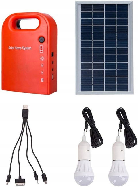 Panele słoneczne Przenośny Zestaw fotowoltaiczny Solarny + kabel USB 4w1 Panele słoneczne Przenośny Zestaw fotowoltaiczny Solarny + kabel USB 4w1