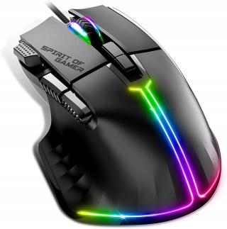 Przewodowa Mysz gamingowa RGB PRO M5 8 przycisków Myszka Rapid Fire