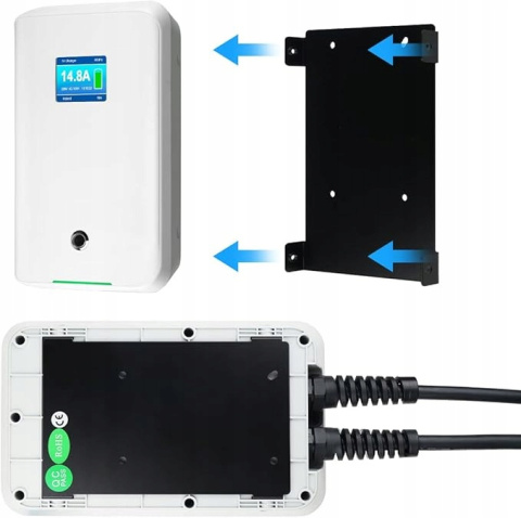 Stacja ładowania 3.6KW Ładowarka EV Jednofazowa Morec 16A Typ 2 Wallbox Stacja ładowania 3.6KW Ładowarka EV Jednofazowa Morec 16A Typ 2 Wallbox