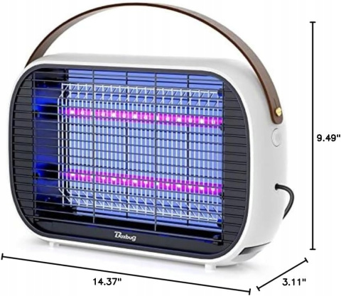 Zapper na Owady LED - MA015B Lampa przeciwko Komarom Pułapka na Muchy