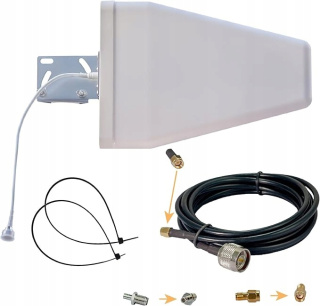 Zewnętrzna antena kierunkowa 5G/4G LTE Antena 3m kabel SMA/RP-SMA/TS9