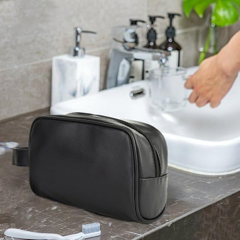 Elegancka Kosmetyczka dla Mężczyzn Saszetka Wodoodporna - Czarny Elegancka Kosmetyczka dla Mężczyzn Saszetka Wodoodporna - Czarny