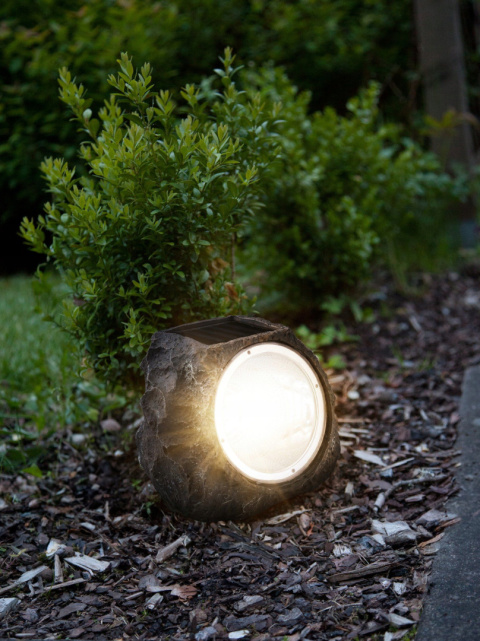 Lampa solarna EGLO LED kamień czujnik