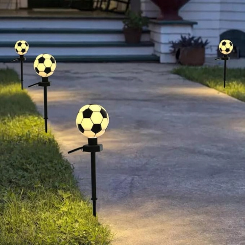Lampa solarna LED Wbijana Piła Nożna Football do ogrodu Zewnętrzna Lampa solarna LED Wbijana Piła Nożna Football do ogrodu Zewnętrzna