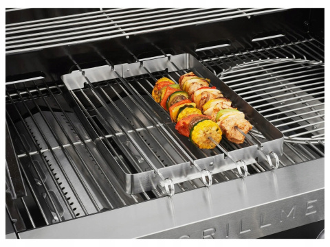 Ruszt grillowy stal Grill Meister 44 x 6 cm x 4 szpikulce XXL Ruszt grillowy stal Grill Meister 44 x 6 cm x 4 szpikulce XXL
