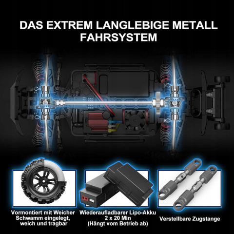 Bezszczotkowy Samochód Zdalnie Sterowany HYPER GO H16BM 1/16 RTR Bezszczotkowy Samochód Zdalnie Sterowany HYPER GO H16BM 1/16 RTR