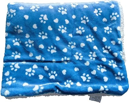 FANLINPT mata dla psa 00 biały, odcienie niebieskiego 70 cm x 50 cm FANLINPT mata dla psa 00 biały, odcienie niebieskiego 70 cm x 50 cm