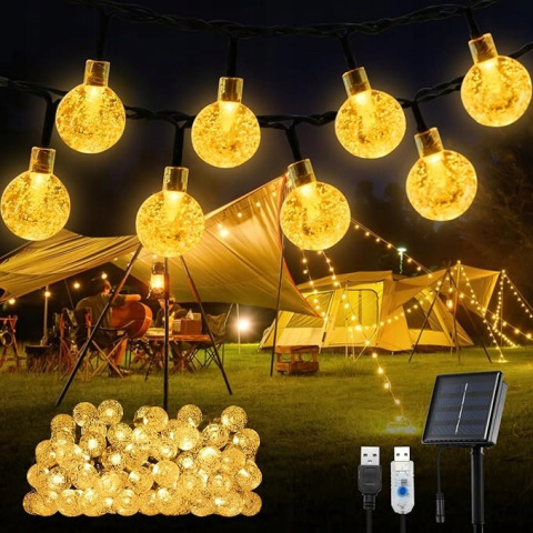Lampy Solarne Zewnętrzne Łańcuch 30 diod LED Wodoodporne do Ogrodu Patio Lampy Solarne Zewnętrzne Łańcuch 30 diod LED Wodoodporne do Ogrodu Patio