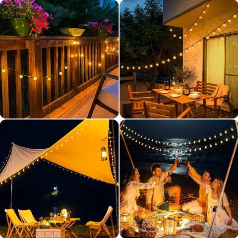 Lampy Solarne Zewnętrzne Łańcuch 30 diod LED Wodoodporne do Ogrodu Patio Lampy Solarne Zewnętrzne Łańcuch 30 diod LED Wodoodporne do Ogrodu Patio