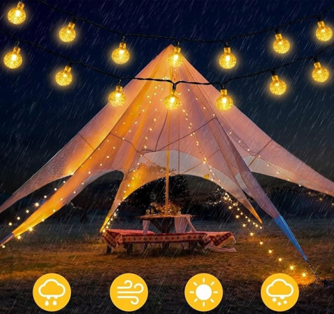 Lampy Solarne Zewnętrzne Łańcuch 30 diod LED Wodoodporne do Ogrodu Patio Lampy Solarne Zewnętrzne Łańcuch 30 diod LED Wodoodporne do Ogrodu Patio