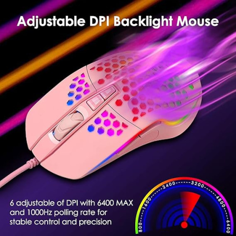 DEIOG G11 PRZEWODOWA MYSZ DO GIER USB z podświetleniem RGB DEIOG G11 PRZEWODOWA MYSZ DO GIER USB z podświetleniem RGB