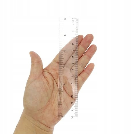 Linijka z przezroczystego tworzywa sztucznego linijka prosta 15cm