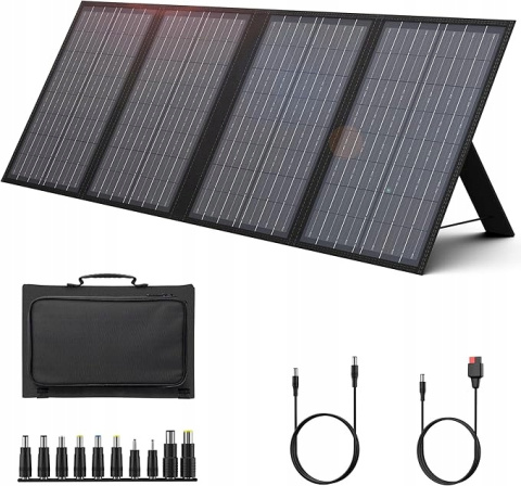 Przenośny PANEL SŁONECZNY Fotowoltaiczny 60W 4 Porty Wyjściowe 18V Przenośny PANEL SŁONECZNY Fotowoltaiczny 60W 4 Porty Wyjściowe 18V