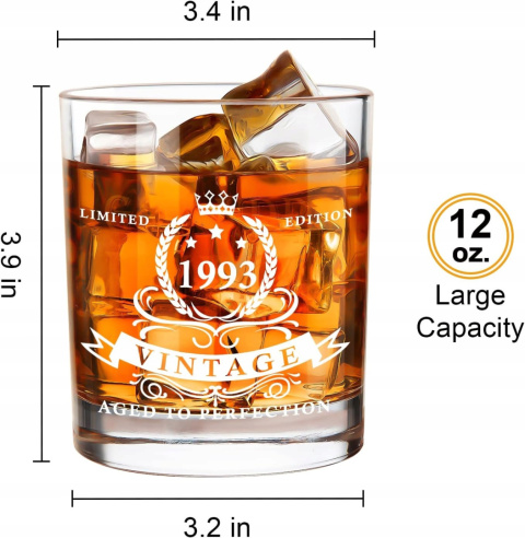 Szklanka do whisky 1993 LIGHTEN LIFE