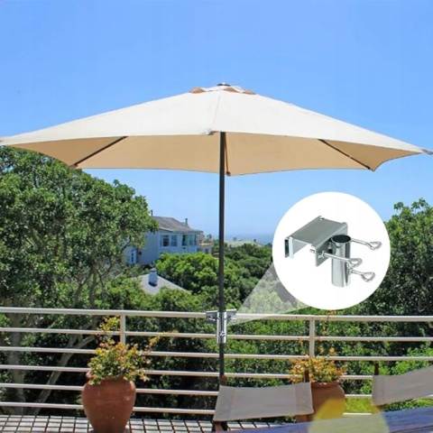 Uchwyt na Parasol Balkonowy NAMIS Regulowany Ø 25-38 mm Mocowanie