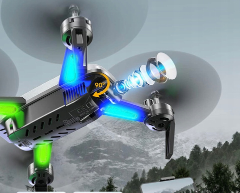 Wipkviey Dron T6 z kamerą 1080p HD, WiFi FPV Wipkviey Dron T6 z kamerą 1080p HD, WiFi FPV