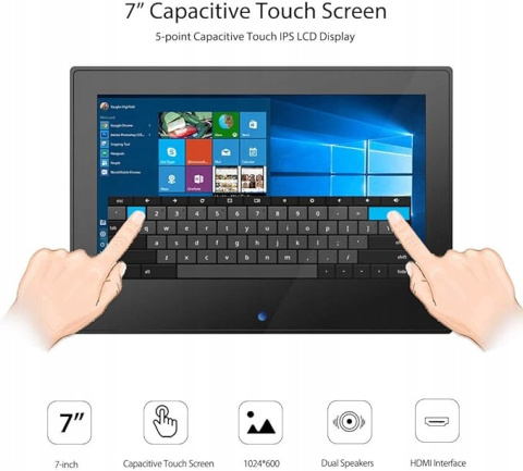 Wyświetlacz Raspberry Pi z ekranem dotykowym 7" ELECROW 1024 x 600 IPS Wyświetlacz Raspberry Pi z ekranem dotykowym 7" ELECROW 1024 x 600 IPS