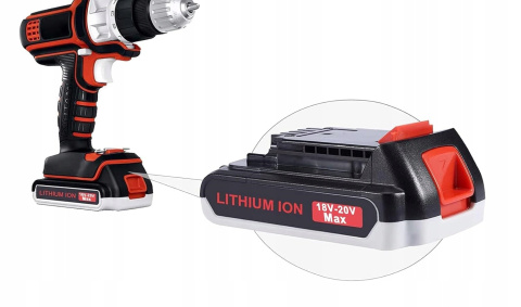 Zestaw 2x Akumulator Zamienny BL1518 18V 3,0Ah do Narzędzi Black+Decker Zestaw 2x Akumulator Zamienny BL1518 18V 3,0Ah do Narzędzi Black+Decker