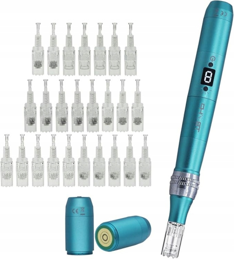 Dermapen TBPHP P20RL z LCD Mezoterapia Mikroigłowa z 25 Wkładami Dermapen TBPHP P20RL z LCD Mezoterapia Mikroigłowa z 25 Wkładami