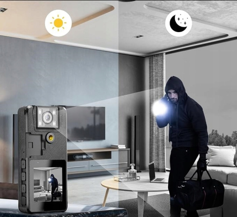 Kamera Korpusowa osobista 1296P IR Detekcja ruchu 64GB pamięci