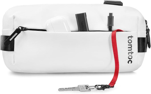 Kompaktowa torba EDC Sling Bag Torebka na ramię 3L Biała Nerka Listonoszka Kompaktowa torba EDC Sling Bag Torebka na ramię 3L Biała Nerka Listonoszka