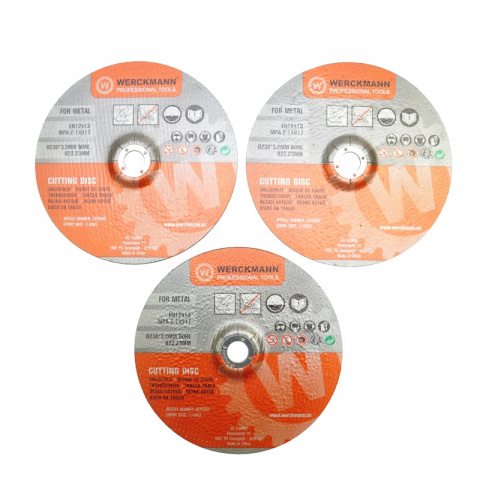 Tarcze tnące Werckmann 2579092 230x22,2 mm 6 sztuk Tarcze tnące Werckmann 2579092 230x22,2 mm 6 sztuk