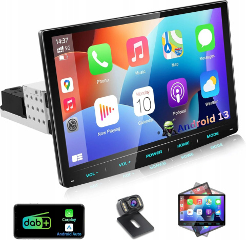 URVOLAX Radio samochodowe 1 DIN bezprzewodowe Apple CarPlay Android DAB+ URVOLAX Radio samochodowe 1 DIN bezprzewodowe Apple CarPlay Android DAB+