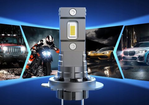 Żarówki LED H7 20000lm Halogeny samochodowe 6000K Białe światło Żarówki LED H7 20000lm Halogeny samochodowe 6000K Białe światło