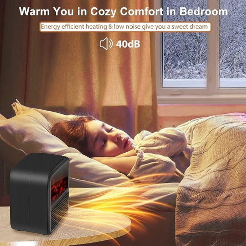 Cichy ceramiczny mały przenośny grzejnik kominkowy PTC 1500 W / 1000 W Cichy ceramiczny mały przenośny grzejnik kominkowy PTC 1500 W / 1000 W