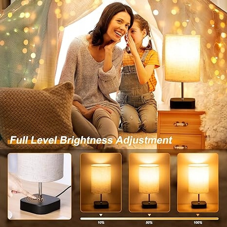 LAMPA LAMPKA LED USB STOŁOWA NOCNA REGULACJA ZESTAW 2SZT + ŻARÓWKI