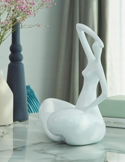 NENBOLEC Joga rzeźba statuetka kobieta figurka nowoczesna dekoracja domu NENBOLEC Joga rzeźba statuetka kobieta figurka nowoczesna dekoracja domu