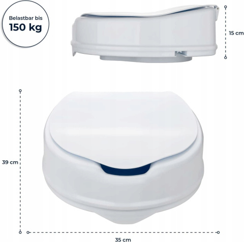 Nakładka toaletowa 1PLUS 15 cm - komfortowy i higieniczny wybór Nakładka toaletowa 1PLUS 15 cm - komfortowy i higieniczny wybór