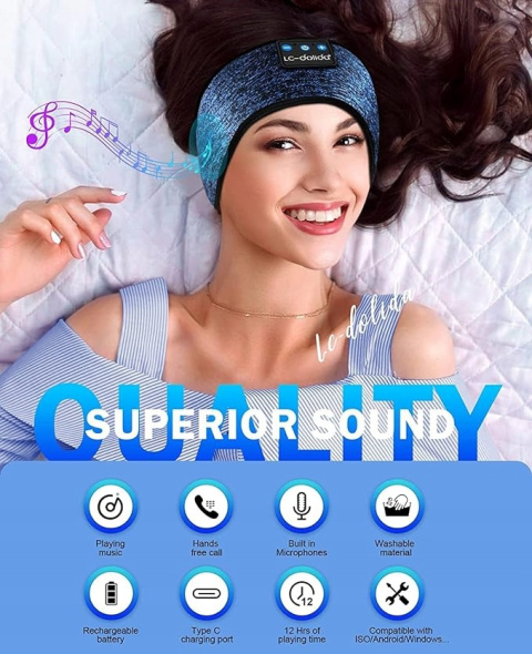 Słuchawki Bluetooth TPfocus - idealne do spania, gwarantują komfort Słuchawki Bluetooth TPfocus - idealne do spania, gwarantują komfort