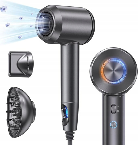 Suszarka Jonowa do włosów z Dyfuzorem 1800W 5 Ustawień Temperatury Suszarka Jonowa do włosów z Dyfuzorem 1800W 5 Ustawień Temperatury