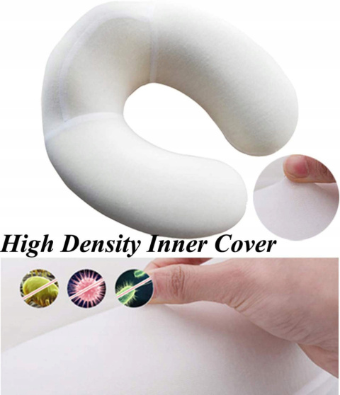 Ecosafeter Przenośna poduszka podróżna Szara memory foam Ecosafeter Przenośna poduszka podróżna Szara memory foam