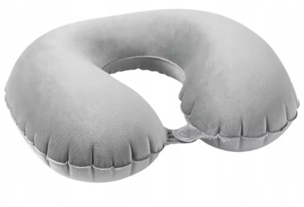 Ecosafeter Przenośna poduszka podróżna Szara memory foam Ecosafeter Przenośna poduszka podróżna Szara memory foam