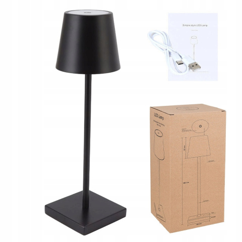 LAMPKA BIURKOWA BEZPRZEWODOWY DOTYK USB LED 5600mAh 5W 38CM