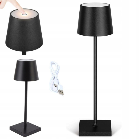LAMPKA BIURKOWA BEZPRZEWODOWY DOTYK USB LED 5600mAh 5W 38CM