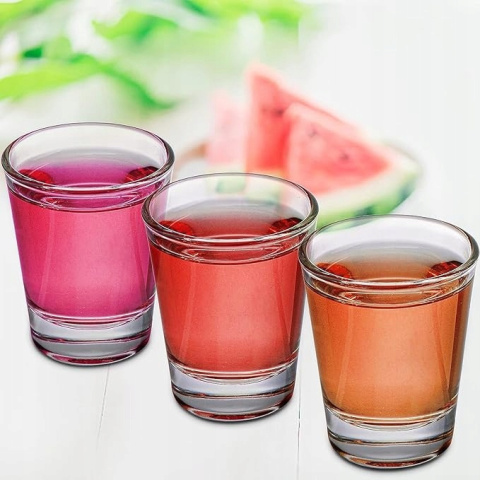 Tebery 30 sztuk okrągłych, przezroczystych kieliszków do shotów