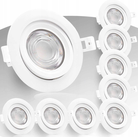 Zestaw 9 szt. Reflektorów Wpuszczanych LED Evo 9W Zestaw 9 szt. Reflektorów Wpuszczanych LED Evo 9W